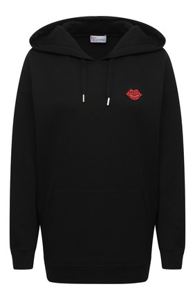 Женская хлопковое худи REDVALENTINO черного цвета по цене 29550 руб., арт. UR0MF05D/5JG | Фото 1 Женская хлопковое худи REDVALENTINO черного цвета, арт. UR0MF05D/5JG | Фото 1