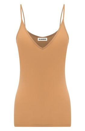 Женский топ JIL SANDER бежевого цвета по цене 12700 руб., арт. JSCQ705046-WQ477108 | Фото 1 Женский топ JIL SANDER бежевого цвета, арт. JSCQ705046-WQ477108 | Фото 1