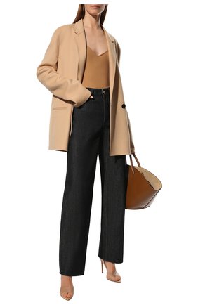 Женский топ JIL SANDER бежевого цвета по цене 12700 руб., арт. JSCQ705046-WQ477108 | Фото 2 Женский топ JIL SANDER бежевого цвета, арт. JSCQ705046-WQ477108 | Фото 2
