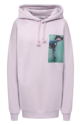 Женская хлопковое худи ACNE STUDIOS сиреневого цвета по цене 35400 руб., арт. AI0066 | Фото 1 Женская хлопковое худи ACNE STUDIOS сиреневого цвета, арт. AI0066 | Фото 1