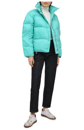 Женский пуховая куртка ACNE STUDIOS бирюзового цвета по цене 77600 руб., арт. A90298 | Фото 2 Женский пуховая куртка ACNE STUDIOS бирюзового цвета, арт. A90298 | Фото 2