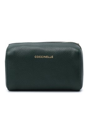 Женская кожаная косметичка COCCINELLE зеленого цвета по цене 7995 руб., арт. E5 GV0 25 E7 07 | Фото 1 Женская кожаная косметичка COCCINELLE зеленого цвета, арт. E5 GV0 25 E7 07 | Фото 1