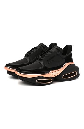 Женские кожаные кроссовки b bold BALMAIN черного цвета по цене 78200 руб., арт. UN0C541/LSCE | Фото 1 Женские кожаные кроссовки b bold BALMAIN черного цвета, арт. UN0C541/LSCE | Фото 1