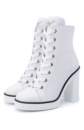 Женские кожаные ботильоны GIUSEPPE ZANOTTI DESIGN белого цвета по цене 64750 руб., арт. RW00065/001 | Фото 1 Женские кожаные ботильоны GIUSEPPE ZANOTTI DESIGN белого цвета, арт. RW00065/001 | Фото 1