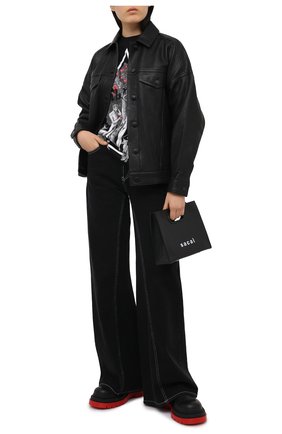 Женская хлопковый лонгслив CHRISTOPHER KANE черного цвета по цене 24400 руб., арт. AW20 TS548 0RGANIC JERSEY | Фото 2 Женская хлопковый лонгслив CHRISTOPHER KANE черного цвета, арт. AW20 TS548 0RGANIC JERSEY | Фото 2