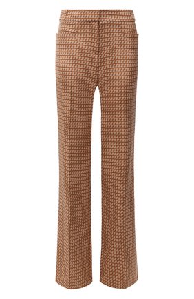 Женские шерстяные брюки STELLA MCCARTNEY бежевого цвета по цене 94850 руб., арт. 601671/SPA01 | Фото 1 Женские шерстяные брюки STELLA MCCARTNEY бежевого цвета, арт. 601671/SPA01 | Фото 1 (Длина (брюки, джинсы): Удлиненные; Материал внешний: Шерсть; Женское Кросс-КТ: Брюки-одежда; Силуэт Ж (брюки и джинсы): Расклешенные; Стили: Ретро)