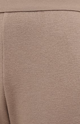 Женские шерстяные брюки STELLA MCCARTNEY бежевого цвета, арт. 602204/S2221 | Фото 5 (Материал внешний: Шерсть; Женское Кросс-КТ: Брюки-одежда; Силуэт Ж (брюки и джинсы): Прямые; Кросс-КТ: Трикотаж; Длина (брюки, джинсы): Укороченные; Стили: Кэжуэл)