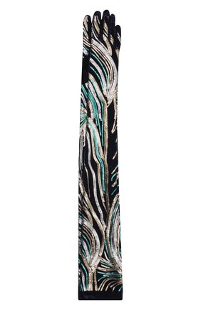 Женские перчатки DRIES VAN NOTEN голубого цвета по цене 39950 руб., арт. 202-10103-702 | Фото 1 Женские перчатки DRIES VAN NOTEN голубого цвета, арт. 202-10103-702 | Фото 1