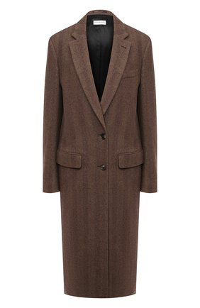 Женское шерстяное пальто DRIES VAN NOTEN коричневого цвета по цене 137500 руб., арт. 202-10202-1035 | Фото 1 Женское шерстяное пальто DRIES VAN NOTEN коричневого цвета, арт. 202-10202-1035 | Фото 1