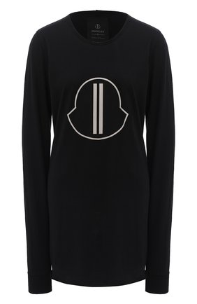 Женская хлопковый лонгслив rick owens + moncler RICK OWENS черного цвета по цене 33150 руб., арт. MU20F0014/V8170 | Фото 1 Женская хлопковый лонгслив rick owens + moncler RICK OWENS черного цвета, арт. MU20F0014/V8170 | Фото 1