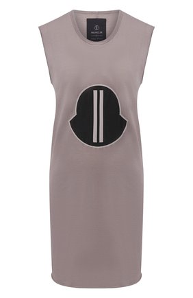 Женская хлопковая майка rick owens + moncler RICK OWENS серого цвета по цене 28850 руб., арт. MU20F0015/V8170 | Фото 1 Женская хлопковая майка rick owens + moncler RICK OWENS серого цвета, арт. MU20F0015/V8170 | Фото 1