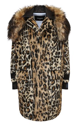 Женская шуба из экомеха DSQUARED2 коричневого цвета по цене 199000 руб., арт. S75AA0345/S53013 | Фото 1 Женская шуба из экомеха DSQUARED2 коричневого цвета, арт. S75AA0345/S53013 | Фото 1