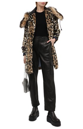 Женская шуба из экомеха DSQUARED2 коричневого цвета по цене 199000 руб., арт. S75AA0345/S53013 | Фото 2 Женская шуба из экомеха DSQUARED2 коричневого цвета, арт. S75AA0345/S53013 | Фото 2