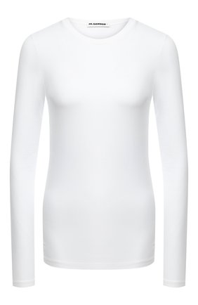 Женская хлопковый лонгслив JIL SANDER белого цвета по цене 21550 руб., арт. JPPR705500-WR257108 | Фото 1 Женская хлопковый лонгслив JIL SANDER белого цвета, арт. JPPR705500-WR257108 | Фото 1