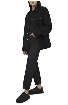 Женская хлопковый лонгслив JIL SANDER темно-синего цвета по цене 21550 руб., арт. JPPR705500-WR257108 | Фото 2 Женская хлопковый лонгслив JIL SANDER темно-синего цвета, арт. JPPR705500-WR257108 | Фото 2
