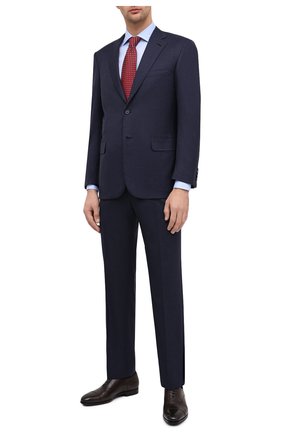 Мужской шерстяной костюм BRIONI темно-синего цвета по цене 471500 руб., арт. RA0J0X/09A94/BRUNIC0 | Фото 1 Мужской шерстяной костюм BRIONI темно-синего цвета, арт. RA0J0X/09A94/BRUNIC0 | Фото 1