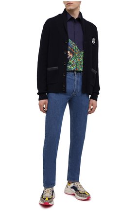 Мужская хлопковая рубашка DOLCE & GABBANA синего цвета по цене 79950 руб., арт. G5GB3T/HP57Z | Фото 2 Мужская хлопковая рубашка DOLCE & GABBANA синего цвета, арт. G5GB3T/HP57Z | Фото 2
