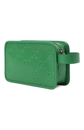 Мужской кожаный несессер GUCCI зеленого цвета по цене 57000 руб., арт. 627470/1W3AN | Фото 2 Мужской кожаный несессер GUCCI зеленого цвета, арт. 627470/1W3AN | Фото 2
