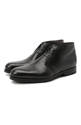 Мужские кожаные ботинки SANTONI черного цвета, арт. MCAZ16775SI5ASKTN01 | Фото 1 (Подошва: Плоская; Мужское Кросс-КТ: Дезерты-обувь, Ботинки-обувь, зимние ботинки; Материал утеплителя: Натуральный мех; Материал внешний: Кожа; Длина стельки: 28, 29,5, 32,5, 33, 27, 29, 27,5, 32, 31,5, 30, 30,5, 27,8, 27,6, 28,5, 28,9, 24,2, 24,7, 25,1, 25,5, 25,9, 26,4, 26,8, 27,2)