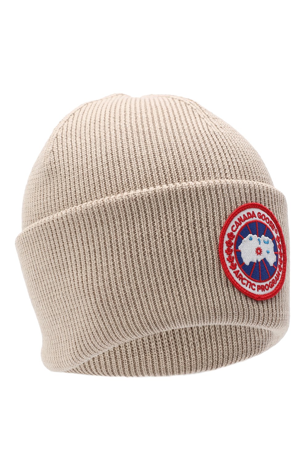 Мужская бежевая шерстяная шапка CANADA GOOSE — купить за 19600 руб. в ...