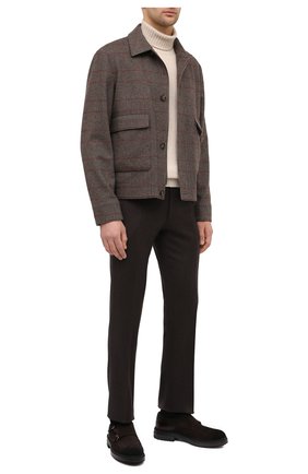 Мужские замшевые монки SANTONI коричневого цвета по цене 52600 руб., арт. MGMI16232JK2ESEJT55 | Фото 2 Мужские замшевые монки SANTONI коричневого цвета, арт. MGMI16232JK2ESEJT55 | Фото 2