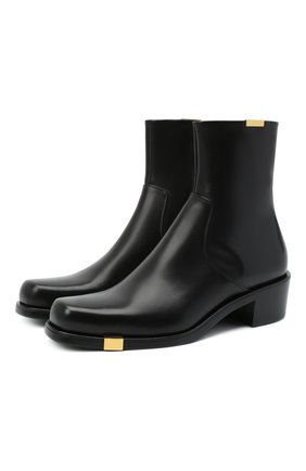 Мужские кожаные сапоги ROCHAS черного цвета по цене 104000 руб., арт. R0SR35002A/RR890 | Фото 1 Мужские кожаные сапоги ROCHAS черного цвета, арт. R0SR35002A/RR890 | Фото 1