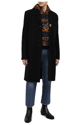 Мужские кожаные сапоги ROCHAS черного цвета по цене 104000 руб., арт. R0SR35002A/RR890 | Фото 2 Мужские кожаные сапоги ROCHAS черного цвета, арт. R0SR35002A/RR890 | Фото 2