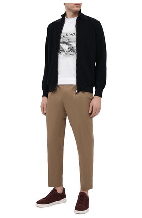 Мужские замшевые кеды ZEGNA COUTURE бордового цвета по цене 53400 руб., арт. A4667X-LHS0Y | Фото 2 Мужские замшевые кеды ZEGNA COUTURE бордового цвета, арт. A4667X-LHS0Y | Фото 2