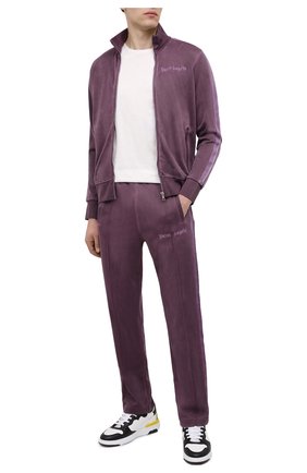 Мужская толстовка PALM ANGELS фиолетового цвета по цене 59150 руб., арт. PMBD001F20FAB0033737 | Фото 2 Мужская толстовка PALM ANGELS фиолетового цвета, арт. PMBD001F20FAB0033737 | Фото 2