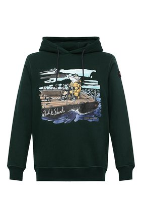 Мужской хлопковое худи PAUL&SHARK зеленого цвета по цене 26950 руб., арт. A20P1907/C00 | Фото 1 Мужской хлопковое худи PAUL&SHARK зеленого цвета, арт. A20P1907/C00 | Фото 1