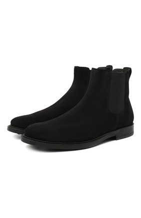 Мужские замшевые челси TOD’S черного цвета по цене 46800 руб., арт. XXM62C00P20RE0 | Фото 1 Мужские замшевые челси TOD’S черного цвета, арт. XXM62C00P20RE0 | Фото 1