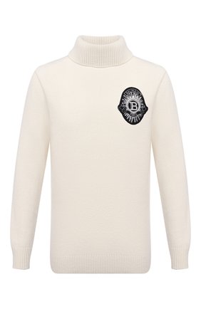 Мужской свитер из шерсти и кашемира BALMAIN белого цвета по цене 134500 руб., арт. UH03492/K047 | Фото 1 Мужской свитер из шерсти и кашемира BALMAIN белого цвета, арт. UH03492/K047 | Фото 1