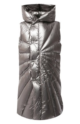 Мужской пуховый жилет moncler + rick owens MONCLER серебряного цвета по цене 136000 руб., арт. MU20F0006/C0608 | Фото 1 Мужской пуховый жилет moncler + rick owens MONCLER серебряного цвета, арт. MU20F0006/C0608 | Фото 1