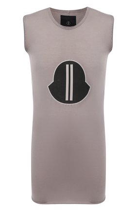 Мужская хлопковая майка moncler + rick owens MONCLER серого цвета по цене 28850 руб., арт. MU20F0015/V8170 | Фото 1 Мужская хлопковая майка moncler + rick owens MONCLER серого цвета, арт. MU20F0015/V8170 | Фото 1