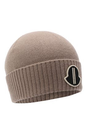 Мужская кашемировая шапка moncler + rick owens MONCLER серого цвета по цене 20500 руб., арт. MU20F0027/A9453 | Фото 1 Мужская кашемировая шапка moncler + rick owens MONCLER серого цвета, арт. MU20F0027/A9453 | Фото 1