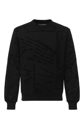 Мужской хлопковый свитшот DOLCE & GABBANA черного цвета по цене 59950 руб., арт. G9TN2T/FU7DU | Фото 1 Мужской хлопковый свитшот DOLCE & GABBANA черного цвета, арт. G9TN2T/FU7DU | Фото 1