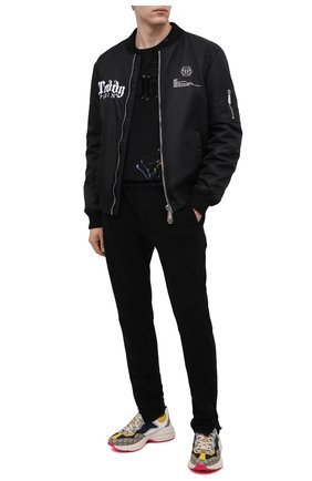 Мужской хлопковый свитшот DOLCE & GABBANA черного цвета по цене 65150 руб., арт. G9QL1T/G7XPQ | Фото 2 Мужской хлопковый свитшот DOLCE & GABBANA черного цвета, арт. G9QL1T/G7XPQ | Фото 2