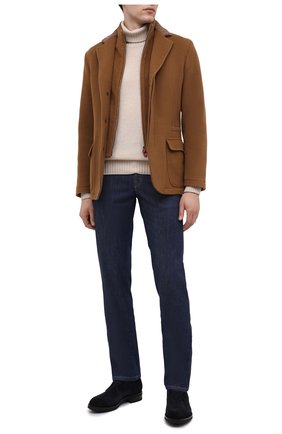 Мужские замшевые ботинки SANTONI темно-синего цвета по цене 79950 руб., арт. MC0S11764UL3IRVLU41 | Фото 2 Мужские замшевые ботинки SANTONI темно-синего цвета, арт. MC0S11764UL3IRVLU41 | Фото 2