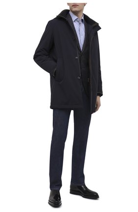 Мужские кожаные оксфорды SANTONI черного цвета по цене 96400 руб., арт. MCLE16882BQ4IVVDN01 | Фото 2 Мужские кожаные оксфорды SANTONI черного цвета, арт. MCLE16882BQ4IVVDN01 | Фото 2