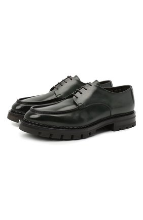 Мужской кожаные дерби SANTONI зеленого цвета по цене 122000 руб., арт. MCC017548ML6YVVDV35 | Фото 1 Мужской кожаные дерби SANTONI зеленого цвета, арт. MCC017548ML6YVVDV35 | Фото 1