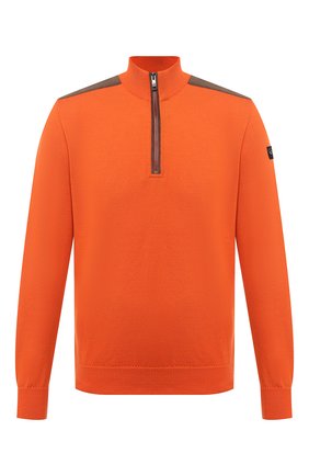 Мужской шерстяной свитер PAUL&SHARK оранжевого цвета по цене 36500 руб., арт. I20P1146/FLV | Фото 1 Мужской шерстяной свитер PAUL&SHARK оранжевого цвета, арт. I20P1146/FLV | Фото 1