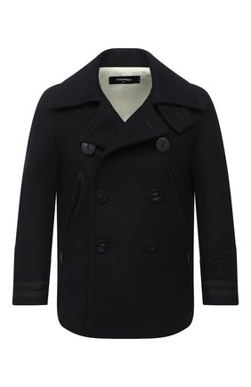 Мужской шерстяной бушлат DSQUARED2 темно-синего цвета по цене 108000 руб., арт. S71AN0207/S52045 | Фото 1 Мужской шерстяной бушлат DSQUARED2 темно-синего цвета, арт. S71AN0207/S52045 | Фото 1