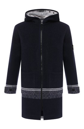 Мужской шерстяное пальто STONE ISLAND темно-синего цвета по цене 97900 руб., арт. 731571252 | Фото 1 Мужской шерстяное пальто STONE ISLAND темно-синего цвета, арт. 731571252 | Фото 1