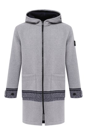 Мужской шерстяное пальто STONE ISLAND светло-серого цвета по цене 97900 руб., арт. 731571252 | Фото 1 Мужской шерстяное пальто STONE ISLAND светло-серого цвета, арт. 731571252 | Фото 1