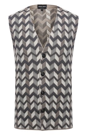 Мужской жилет GIORGIO ARMANI бежевого цвета по цене 106500 руб., арт. 6HSQ06/SM55Z | Фото 1 Мужской жилет GIORGIO ARMANI бежевого цвета, арт. 6HSQ06/SM55Z | Фото 1 (Материал внешний: Шерсть, Вискоза; Длина (верхняя одежда): Короткие; Стили: Кэжуэл; Мужское Кросс-КТ: Жилет-одежда, Жилет-классика)