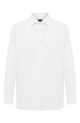 Мужская хлопковая сорочка ERMENEGILDO ZEGNA белого цвета по цене 26150 руб., арт. 8010319MS0BR | Фото 1 Мужская хлопковая сорочка ERMENEGILDO ZEGNA белого цвета, арт. 8010319MS0BR | Фото 1