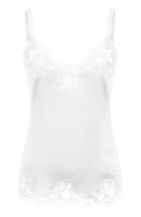 Женская топ из шелка и хлопка DOLCE & GABBANA белого цвета по цене 48200 руб., арт. 07B09T/FUAD8 | Фото 1 Женская топ из шелка и хлопка DOLCE & GABBANA белого цвета, арт. 07B09T/FUAD8 | Фото 1