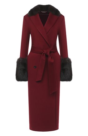 Женское кашемировое пальто KITON красного цвета по цене 1145000 руб., арт. D50624K05T42 | Фото 1 Женское кашемировое пальто KITON красного цвета, арт. D50624K05T42 | Фото 1