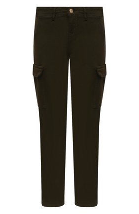 Женские хлопковые брюки 7 FOR ALL MANKIND зеленого цвета по цене 25150 руб., арт. JSL3X190AY | Фото 1 Женские хлопковые брюки 7 FOR ALL MANKIND зеленого цвета, арт. JSL3X190AY | Фото 1