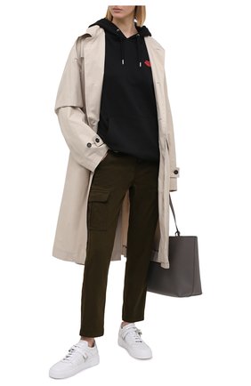 Женские хлопковые брюки 7 FOR ALL MANKIND зеленого цвета по цене 25150 руб., арт. JSL3X190AY | Фото 2 Женские хлопковые брюки 7 FOR ALL MANKIND зеленого цвета, арт. JSL3X190AY | Фото 2